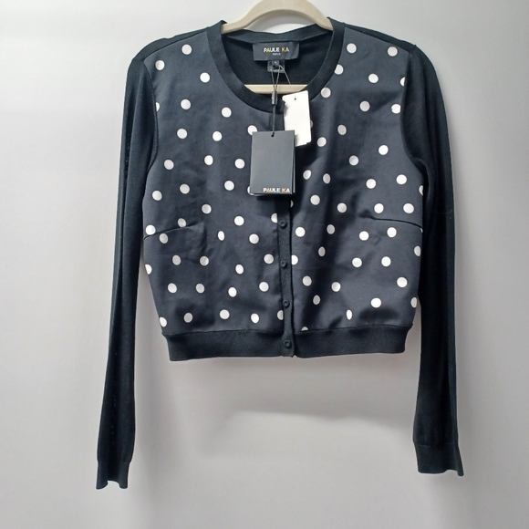 Paule KA Polka Dot Inset Cardigan - Picture 2 of 9